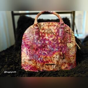 Elegant Multicolor Crocodile-Embossed Women's Bag